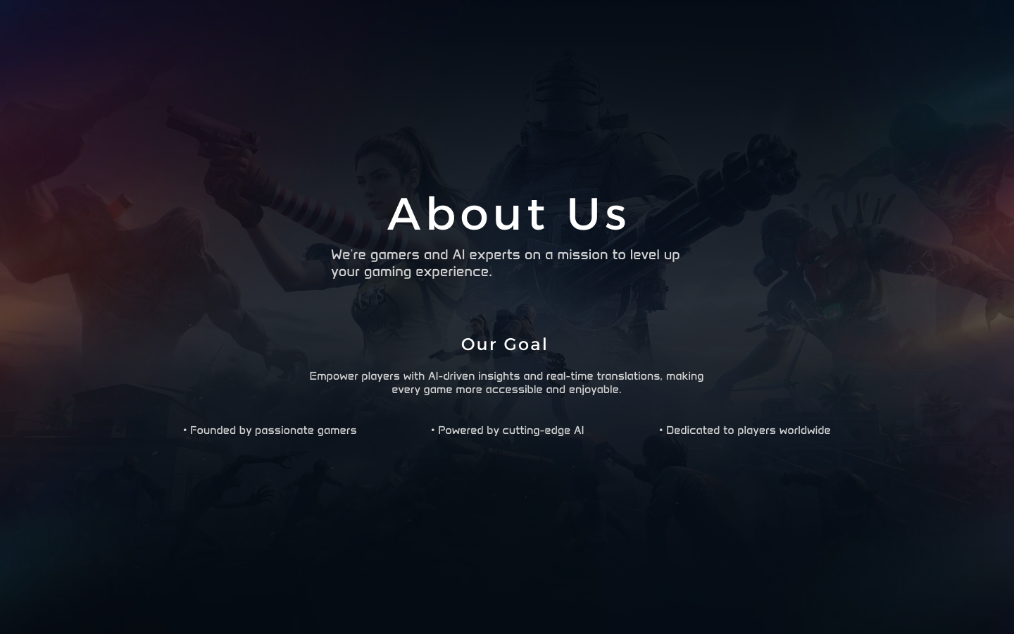 Original Gemyte About Us design explaining the gaming companion's vision